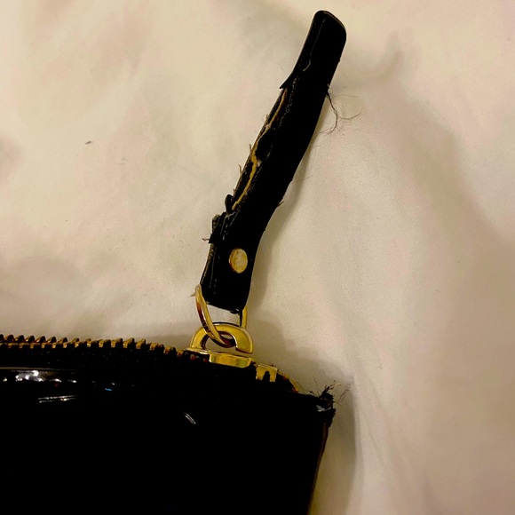 Kate Spade Patent Logo Embossed Tote Bag in Black - Picture 5 of 13